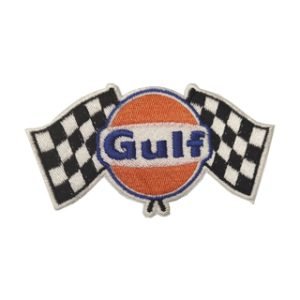 Parche bordado Gulf alas 10,2 x 5,5 cm. [MA-393]