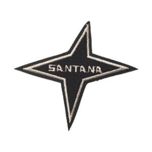 Parche bordado Santana 8,5 x 7,5 cm. (MA-394)