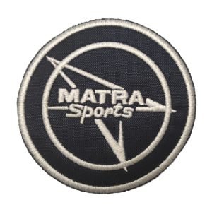 Parche bordado Matra Sports azul 7,5 x 7,5 cm. [MA-398]