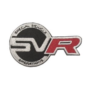 Parche bordado Range Rover SVR 8,5 x 5,5 cm. [MA-399]