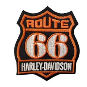 Parche bordado Harley-Davidson Route 66  8 x 10 cm. [MA-413]