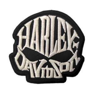 Parche bordado Harley-Davidson 8,7 x 8,2 cm. [MA-414]
