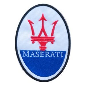 Parche bordado Maserati 7 x 10 cm. [MA-180]