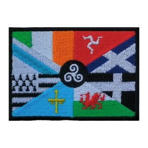 Parche bordado bandera Naciones Celtas 8 x 5,5 cm. [BD-059]
