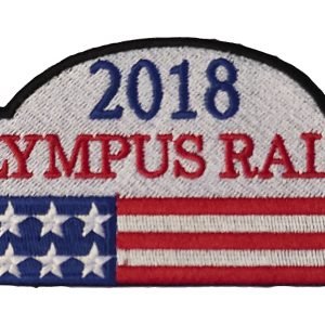 Parche bordado placa Olympus Rally  12 x 5,5 cm. [PR-002]