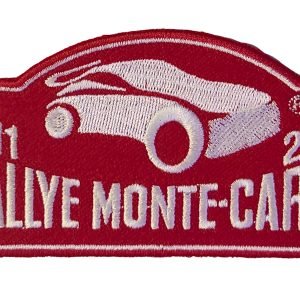 Parche bordado placa RallyeMontecarlo 2021  12 x 6 cm. [PR-005]