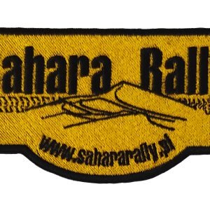 Parche bordado placa Sahara Rally  12 x 6 cm. [PR-007]