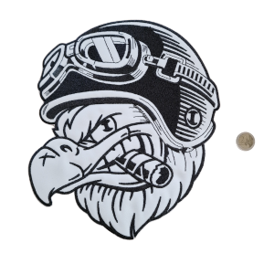 PARCHE BORDADO CUSTOM ÁGUILA GRANDE 26 x 27 cm. [CU-104]