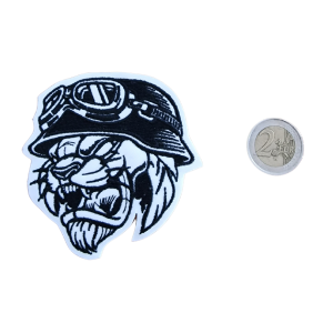 PARCHE BORDADO CUSTOM LEÓN 7,5 x 8 cm. [CU-109]