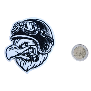 PARCHE BORDADO CUSTOM ÁGUILA 7,5 x 8 cm. [CU-108]