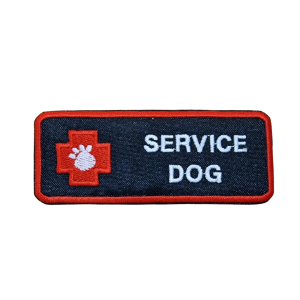 Parche bordado Service dog  10 x 4 cm. [MAS-003]