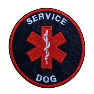 Parche bordado Service Dog  8 x 8 cm. [MAS-011]