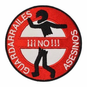 Parche bordado Guardarraíles asesinos 9 x 9 cm. [CU-013]