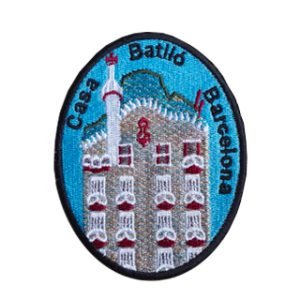 Parche bordado turístico Casa Batlló Barcelona  9,5 x 7 cm. [TU-002]