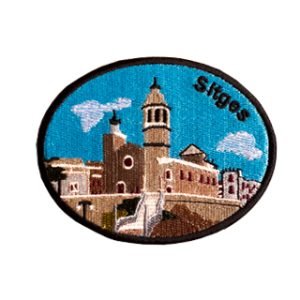Parche bordado turístico Sitges 8,5 x 6,5 cm. [TU-013]