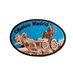 Parche bordado turístico Cibeles - Madrid 9 x 6 cm. [TU-014]