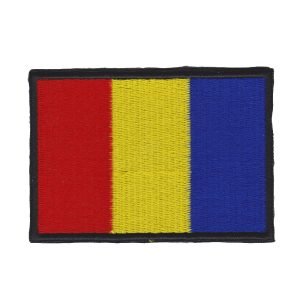 Parche bordado bandera Andorra 8 x 5,5 cm. [BD-031]