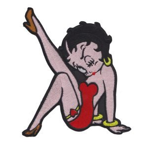 Parche bordado Betty Boop Pin up 12,5 x 14,5 cm. [CU-045]