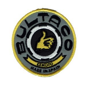 Parche bordado Bultaco  7,5 x 7,5 cm. [MA-078]
