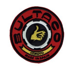 Parche bordado Bultaco  7,5 x 7,5 cm. [MA-081]