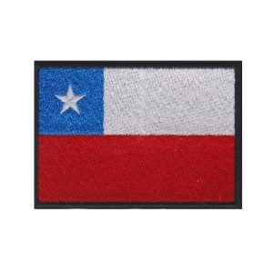 Parche bordado bandera Chile 8 x 5,5 cm. [BD-038]