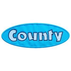 Parche bordado County 12,2 x 4,4 cm. (MA-429)