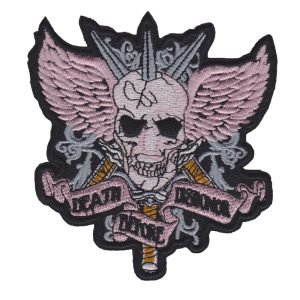 Parche bordado Death 10,5 x 11,5 cm.  [CU-062]