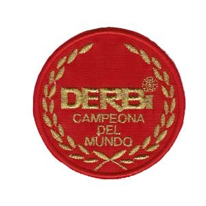 Parche bordado Derbi  7 x 7 cm. [MA-077]