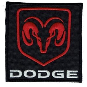 Parche bordado Dodge 7,5 x 7 cm. [MA-040]