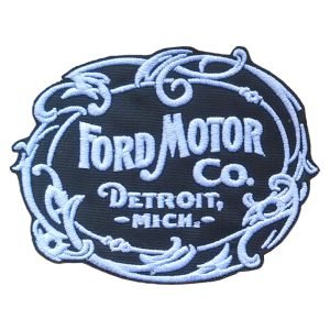 Parche bordado Ford vintage Detroit 9 x 7,5 cm. [MA-200]
