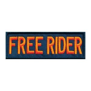 Parche bordado Free Rider 7 x 3 cm. [CU-079]