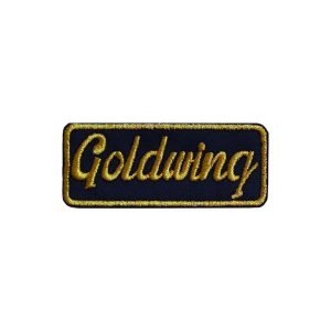 Parche bordado Goldwing   9 x 4 cm. (MA-158)