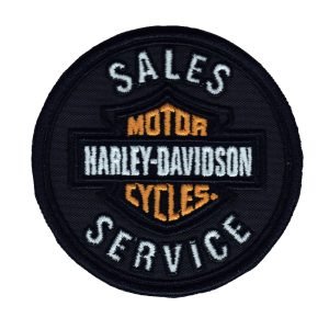 Parche bordado Harley-Davidson  9 x 9 cm. [MA-083]