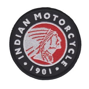 Parche bordado Indian Motorcycle 1901 9 x 9 cm. [MA-090]