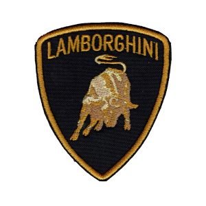 Parche bordado Lamborghini  7 x 8,5 cm. (MA-070)