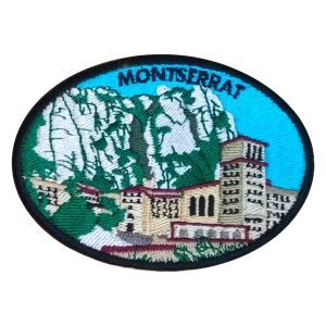 Parche bordado turístico Montserrat 9,5 x 6,5 cm. [TU-005]