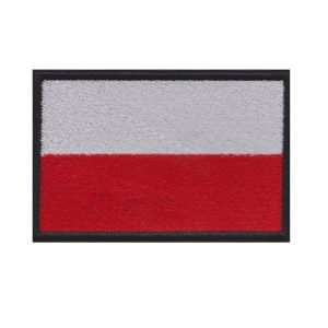 Parche bordado bandera Polonia 8 x 5,5 cm. [BD-045]
