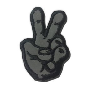 Parche bordado Reflectante motorista  7 x 5 cm. [REF-001]