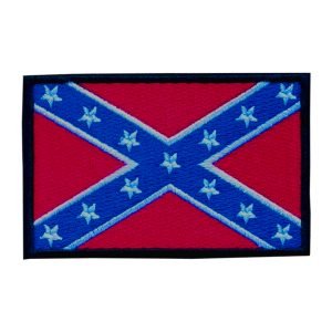 Parche bordado Bandera Confederada América 8 x 5,5 cm. [BD-052]