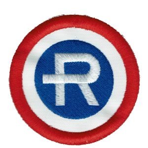 Parche bordado Repsol  7,5 x 7,5 cm. [MA-079]