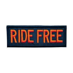 Parche bordado Ride Free 7 x 3 cm. [CU-080]