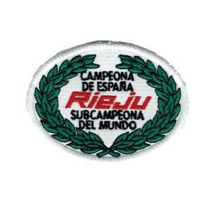 Parche bordado Rieju  8 x 6 cm. [MA-063]