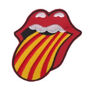 Parche bordado Rolling Stones Catalunya 8 x 8 cm. [GP-029]