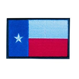 Parche bordado Bandera Texas 8 x 5,5 cm. [BD-050]