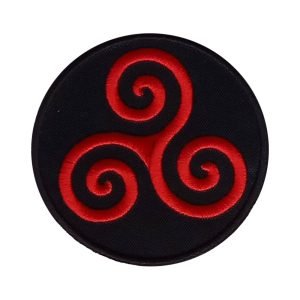 Parche bordado Triskel 6,5 x 6,5 cm. [ET-015]