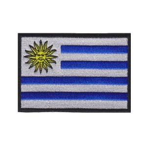 Parche bordado bandera Uruguay 8 x 5,5 cm. [BD-037]
