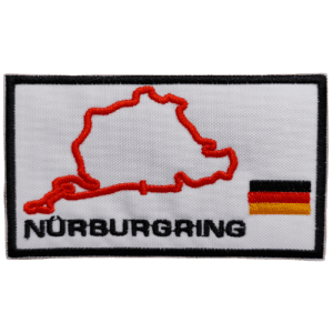 Parche bordado circuito de Nürburgring 9,5 x 5,5 cm. (F1-002)
