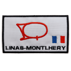 Parche bordado circuito de Linas-Montlhery 9,5 x 5,5 cm. (F1-007)