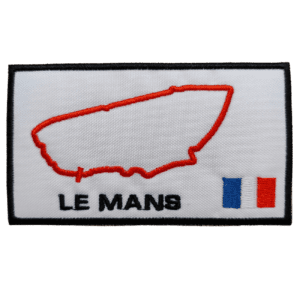 Parche bordado circuito de Le Mans 9,5 x 5,5 cm. (F1-009)