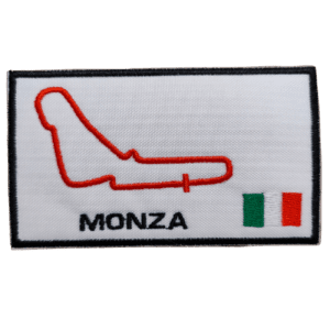 Parche bordado circuito de Monza 9,5 x 5,5 cm. (F1-010)